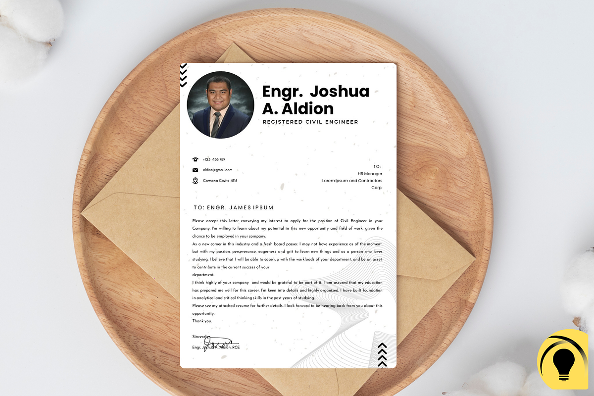 Resume and Cover Letter Template, a Resume Template by Bulbly Graphics (Photo 4 of 5)