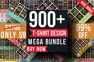 T-shirt Design Mega Bundle