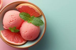 Refreshing Grapefruit Sorbet, a Food & Drink Photo by Ocean Digital Art