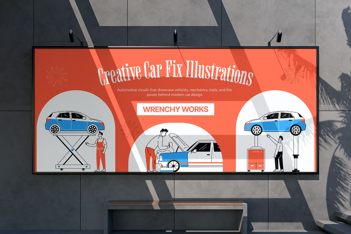 Car Illustration Art Set, an Object Illustration by Vectors Market (Photo 4 of 9)