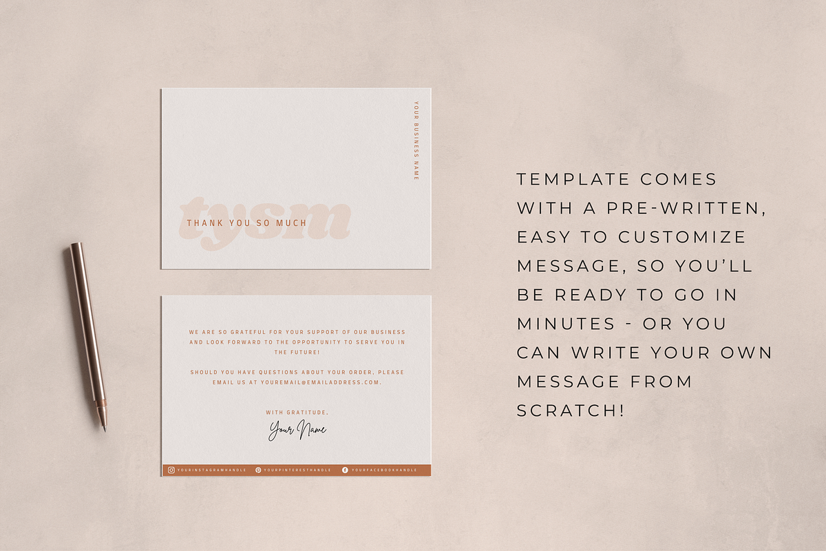 Carmen Thank You Note Template, a Card Template by Atlas & Anchor Designs (Photo 5 of 8)