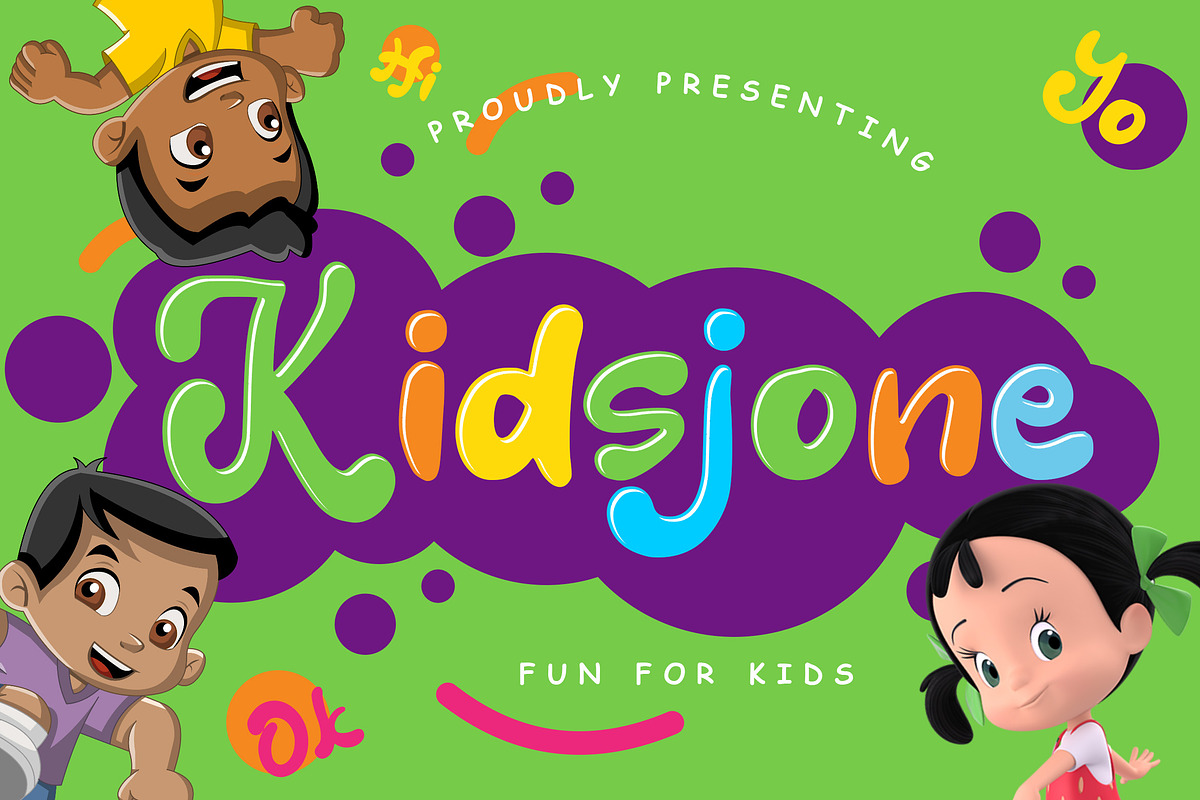 Kidsjone Fun Advertisement Font