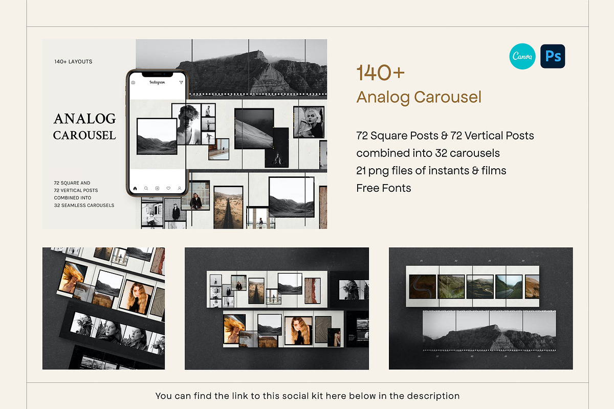 SALE! Social Kit BUNDLE Canva and PS, a Social Media Template by Sparrow & Snow (Photo 9 of 20)