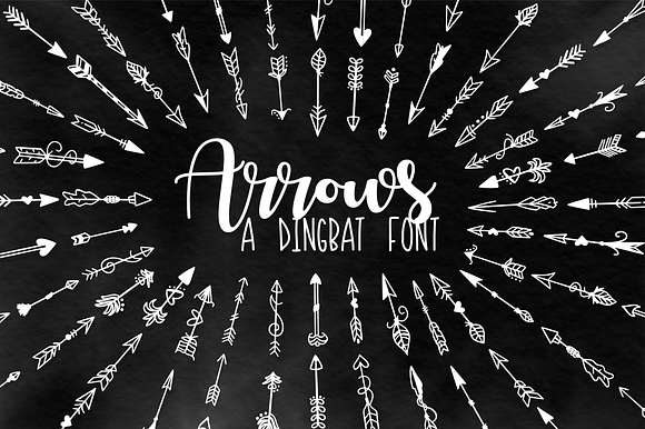 Arrows - Dingbat Font preview 6