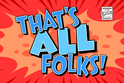 That's All Folks, a Sans Serif Font by Comicraft Fonts (Thumbnail 1 of 4)