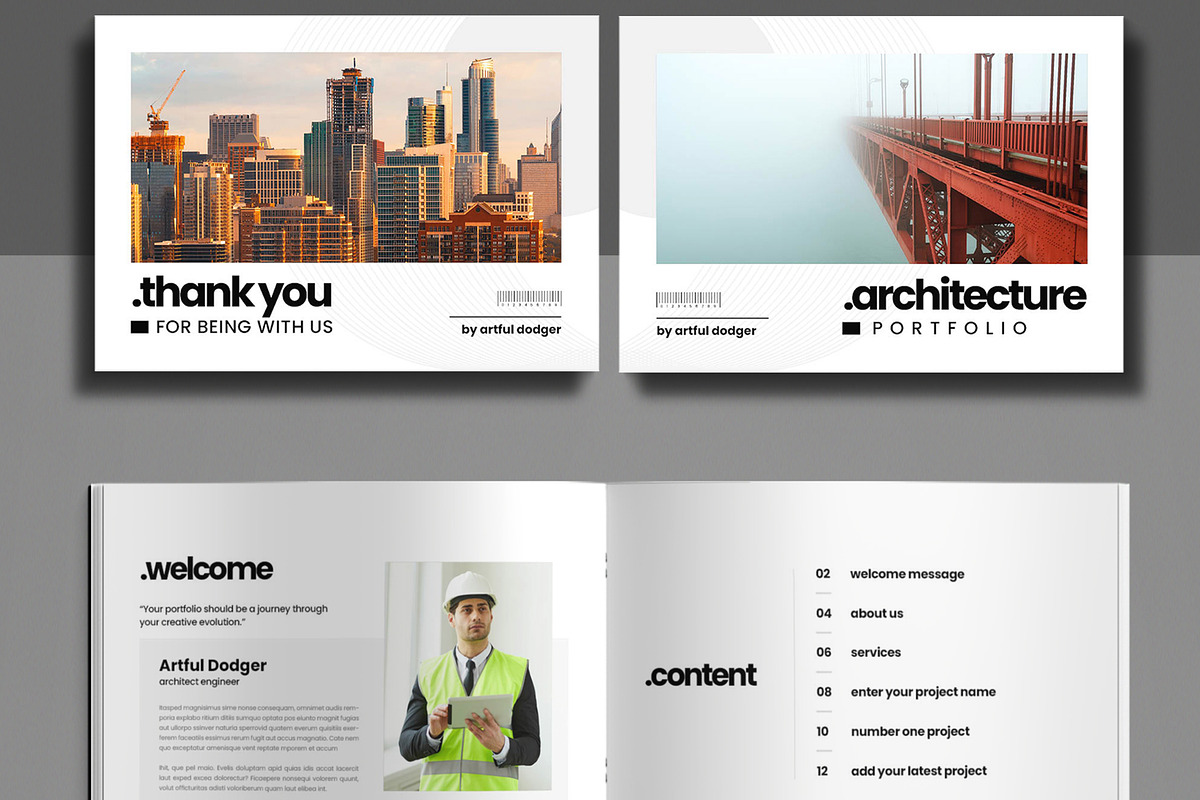 Architecture Portfolio Template, a Brochure Template by ContestDesign (Photo 2 of 5)