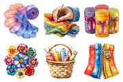 Sewing Watercolor Collection Sublima, an Illustration by Daily.Designs (Thumbnail 4 of 5)