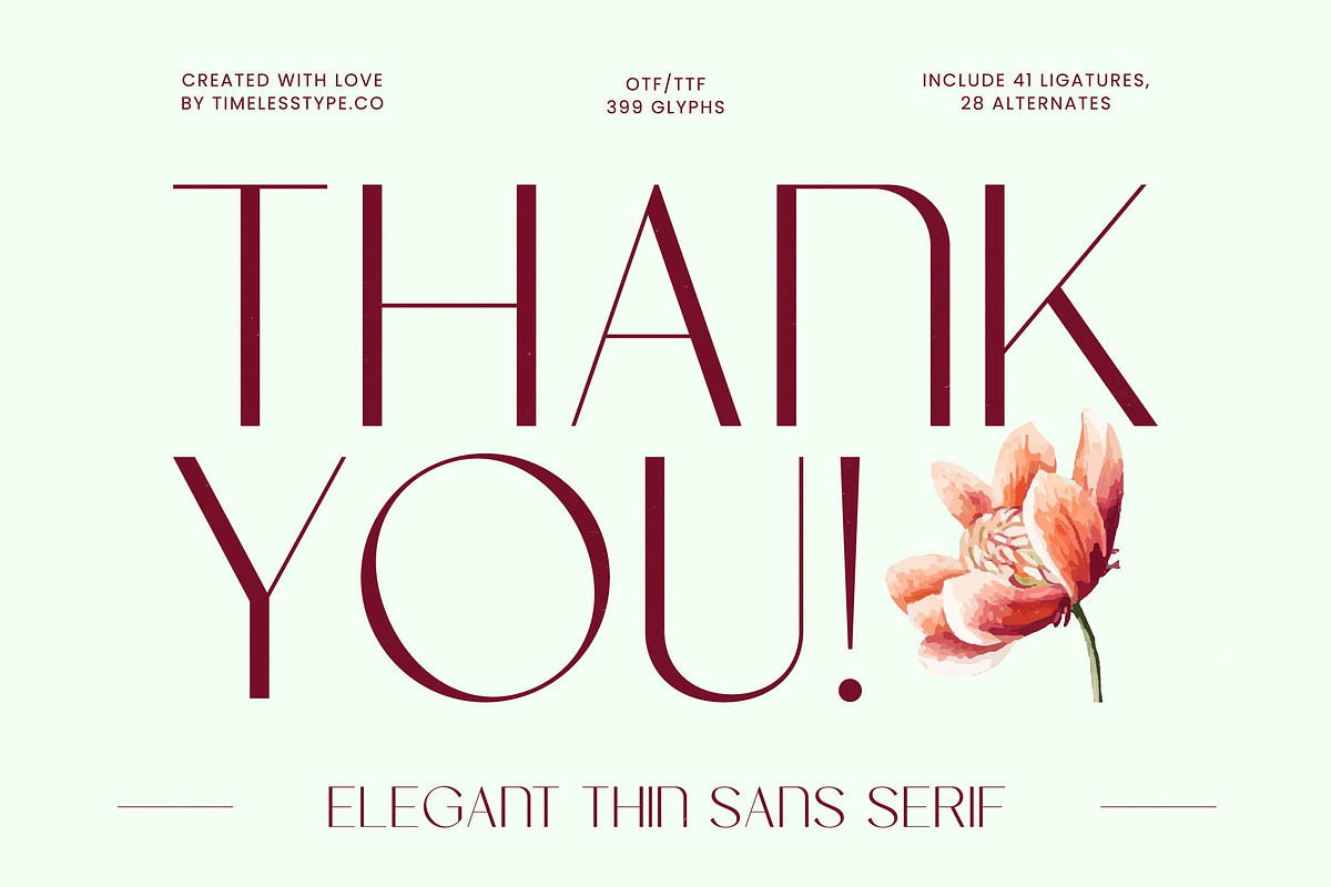 Marko Elegant Thin Display Font, a Sans Serif Font by timelesstype.co (Photo 20 of 20)
