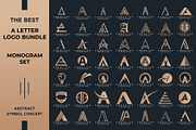 Letter A Logo Bundle Monogram Set, a Branding & Logo Template by Pixel Design (Thumbnail 1 of 5)