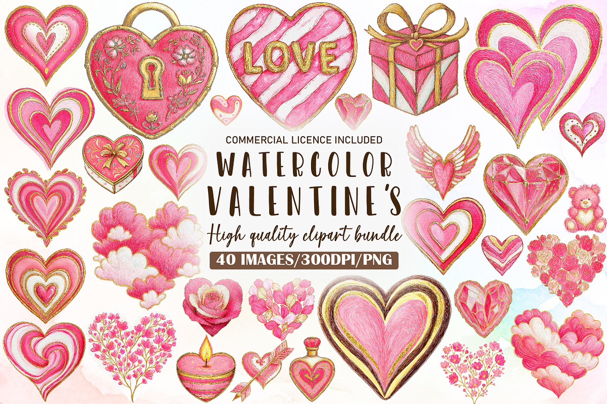 Valentine's Clipart Heart, an Illustration by Sublimation Artist (Photo 1 of 6)