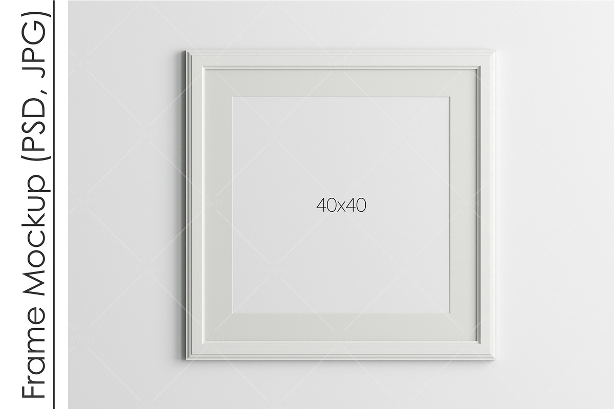 Frame Mockup PSD JPG, a Print Template by VNmockup (Photo 2 of 5)