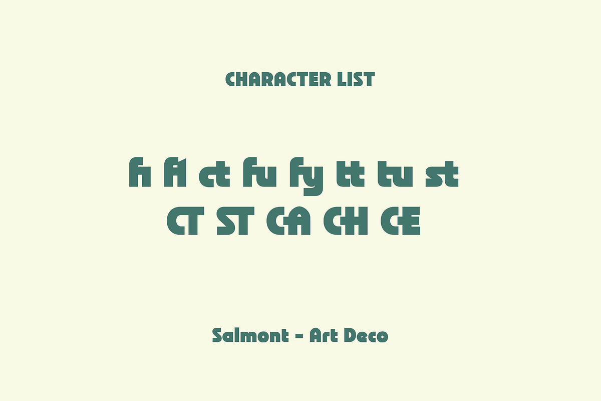 Salmont - Black Art Deco, a Sans Serif Font by Versetype (Photo 12 of 12)