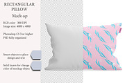 Rectangular pillow mockup, a Mockup by NatalyaZelenova (Thumbnail 1 of 5)