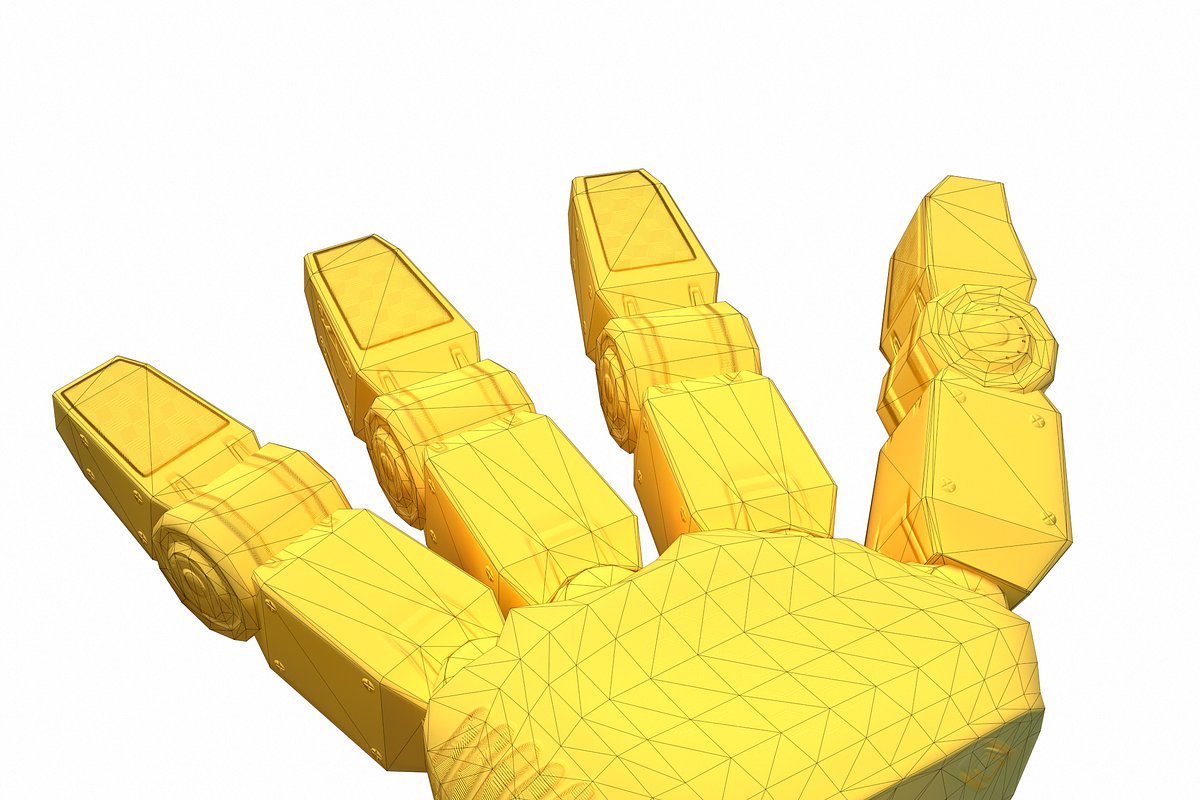 Robot Hand Low Poly PBR, an Object 3D Model by Daniel Mikulik (Photo 7 of 14)