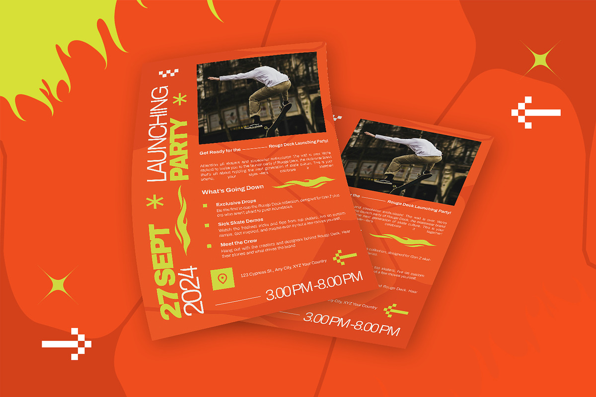 Rouge Deck - Event Invitation, an Invitation Template by StreaksideStd (Photo 2 of 3)