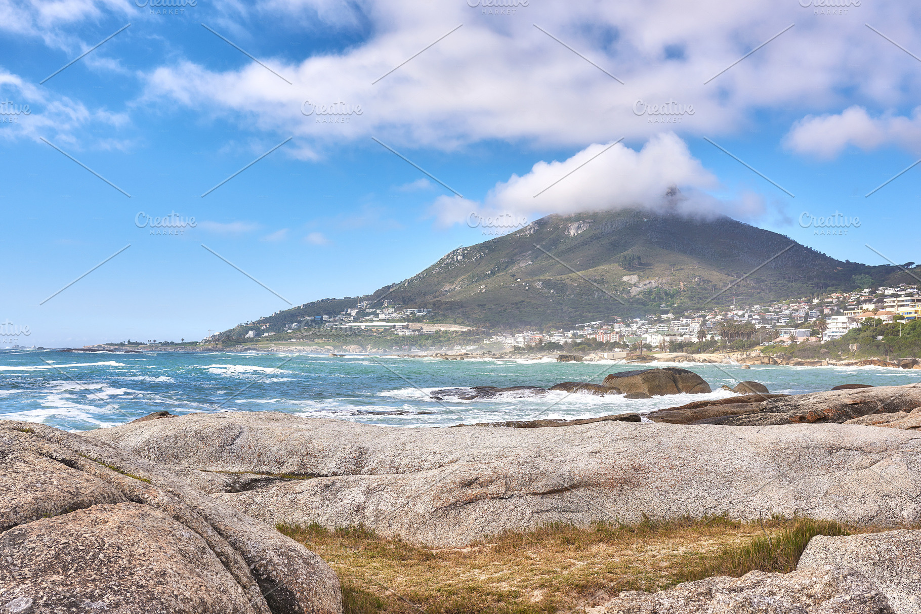 A photo of Lions Head and surroundings, a Photo by Peopleimages.com