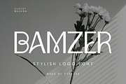 Bamzer Stylish Logo Font, a Sans Serif Font by Typebae (Thumbnail 1 of 9)