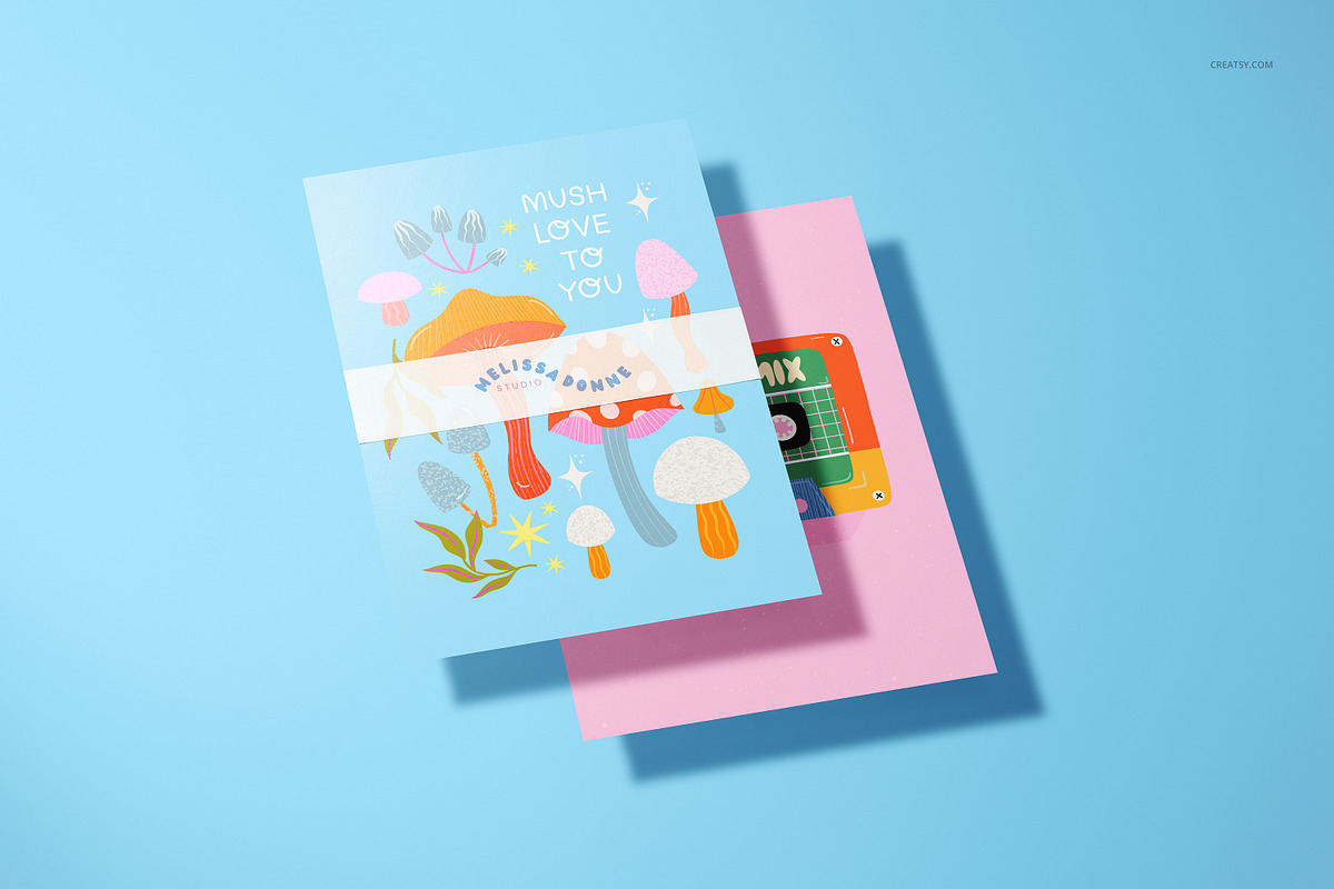 A5 Cards Mockup Set, a Merchandise Mockup by creatsy5 (Photo 14 of 17)
