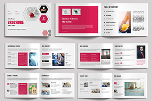 Business Brochure Template Landscape, a Brochure Template by MightyDesign