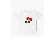 Cute Kawaii Skull with Bow SVG, an Illustration by TheHitShop (Thumbnail 8 of 10)