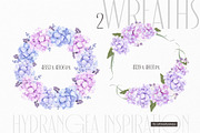 Hydrangea inspiration watercolor set, an Object Illustration by ArtMaslyana (Thumbnail 7 of 8)