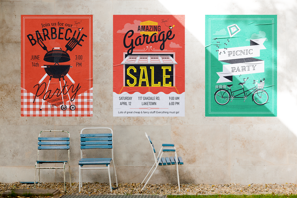 5 Outdoor Event Poster Templates, a Flyer Template by Masha Tace (Photo 2 of 6)