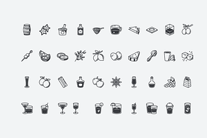 Cocktail & Beverages Icons