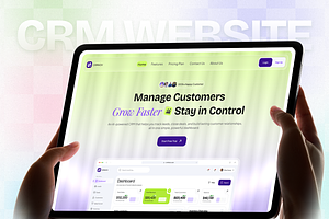 CRMHive - CRM SaaS Website UI Kit, a Landing Page Template by Brix Lab