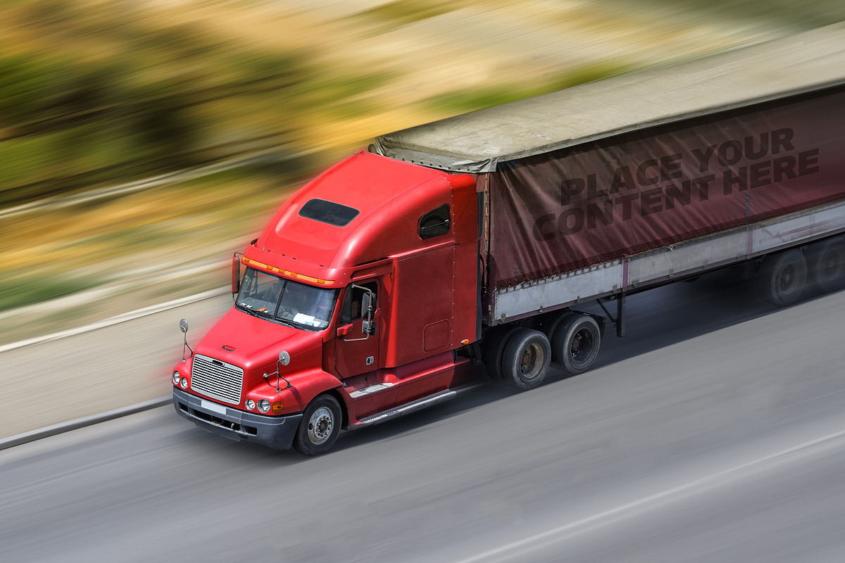 Truck Trailer Mockup Bundle #1, a Mockup by vraiana (Photo 16 of 26)