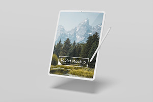 Minimalist Tablet Screen Mockup Psd