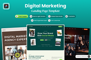 Bundle Digital Marketing, a Landing Page Template by SLAB! Design