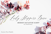 Lady Slippers Basic, a Script Font by STUDIOWAYS (Thumbnail 1 of 5)