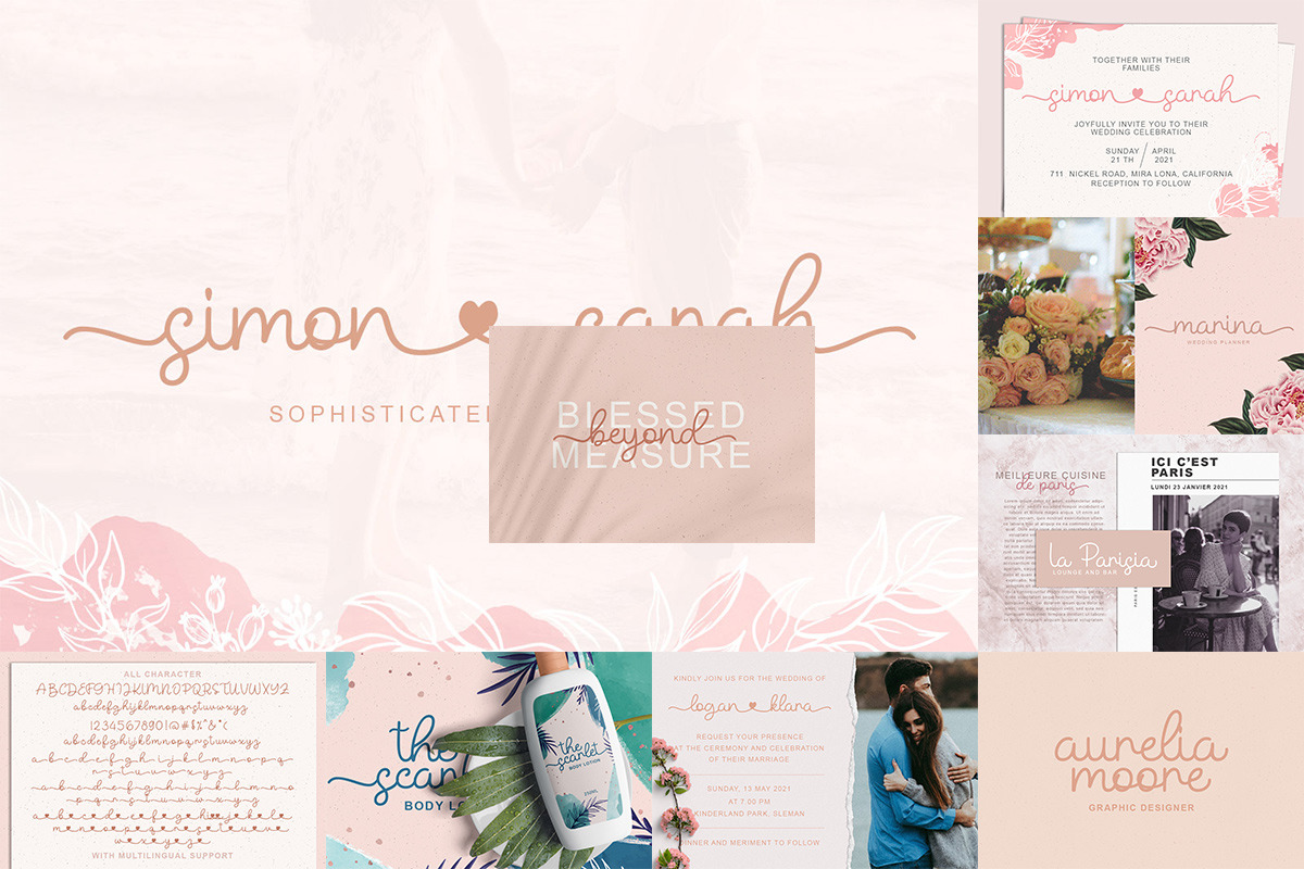 Handwritten Font Bundle, a Script Font by Littlehand (Photo 6 of 10)