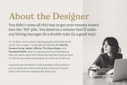 Resume with Picture / CV with Photo, a Resume Template by More Profesh (Thumbnail 8 of 8)