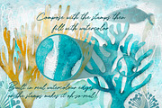 Underwater Sea World Watercolour, a Brushes & More by DeloresArt (Thumbnail 5 of 13)