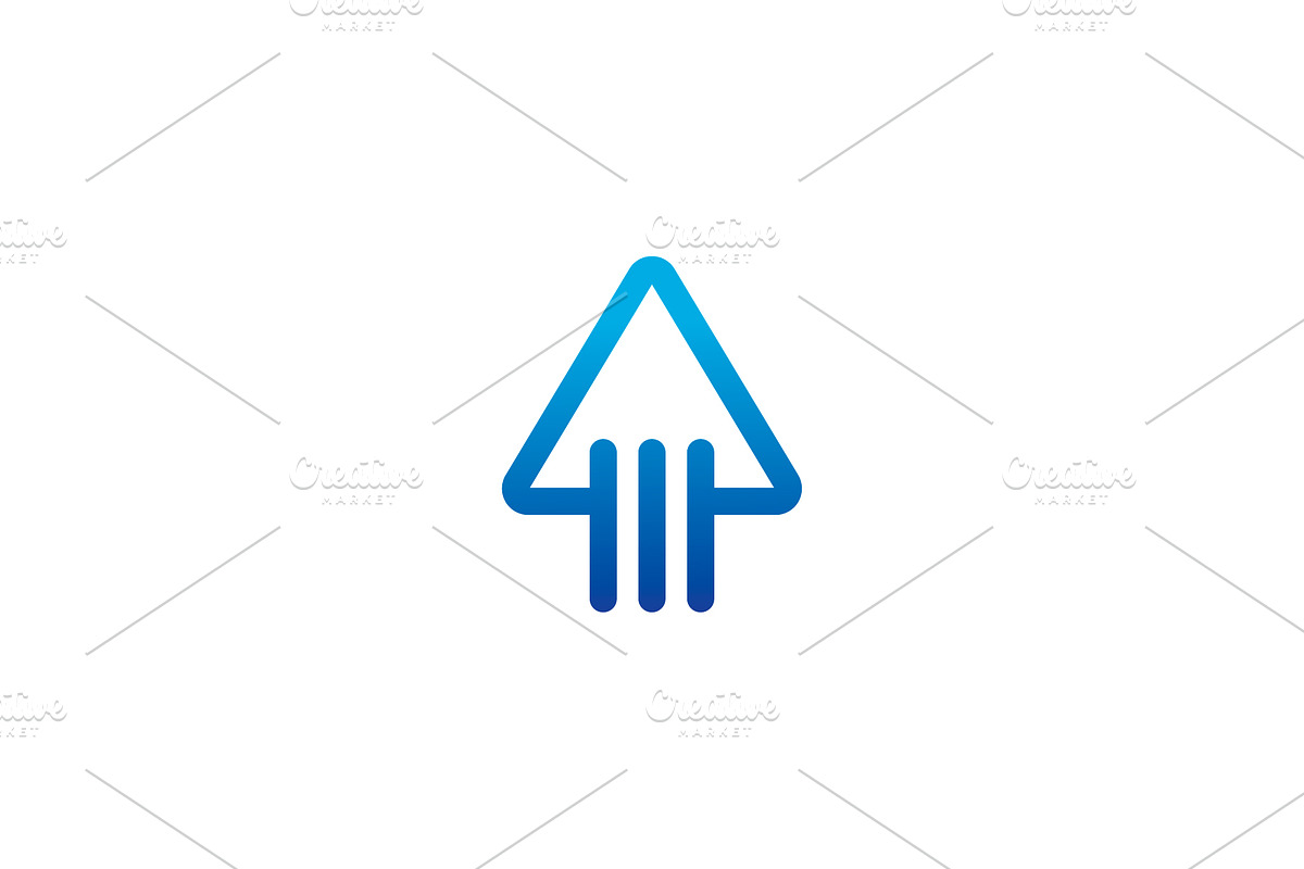 Arrow Up Growth Blue Logo, a Branding & Logo Template by kurostd