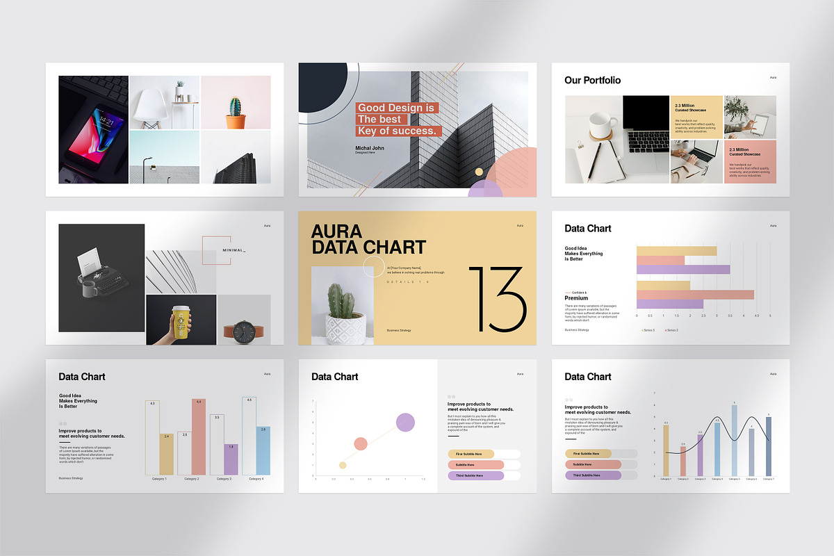 AURA Business Strategy Presentation, a Presentation Template by GoldenPixelStudio (Photo 23 of 30)