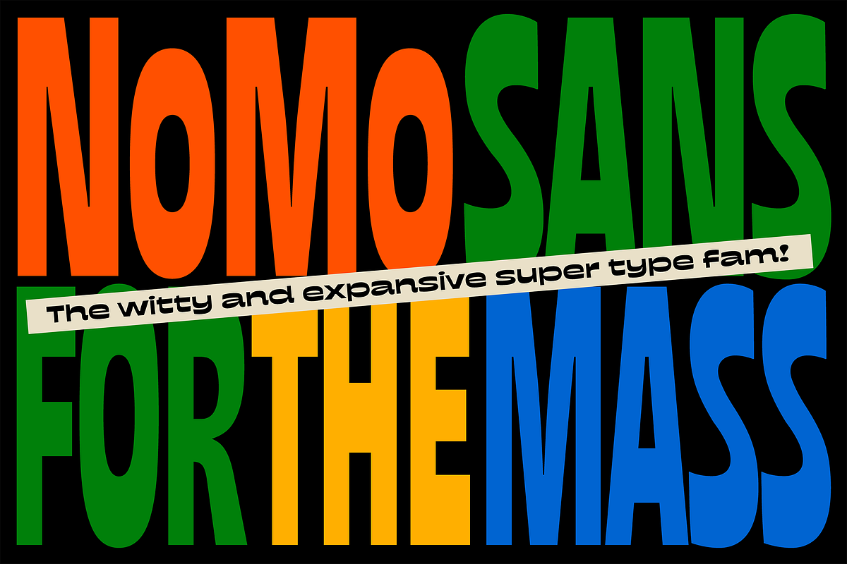 NoMo Sans, a Font by Sudtipos (Photo 1 of 9)