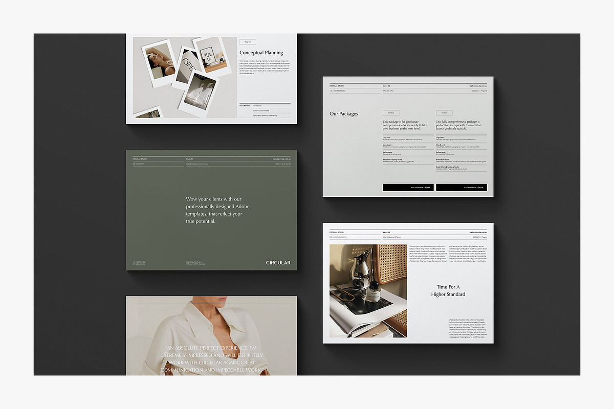 ODESSA / Media Kit, a Brochure Template by Circular (Photo 3 of 11)