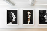 Fragmented Silence: Abstract Faces, a Decorative Illustration by Vika_Softlife (Thumbnail 2 of 4)
