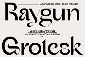 RAYGUN - Modern Typeface, a Serif Font by Tropical Type