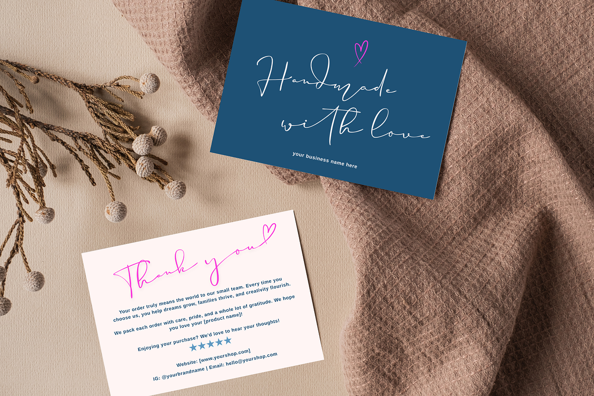 Minimal Thank You Card Template, a Card Template by Elegant_Studio44 (Photo 2 of 6)