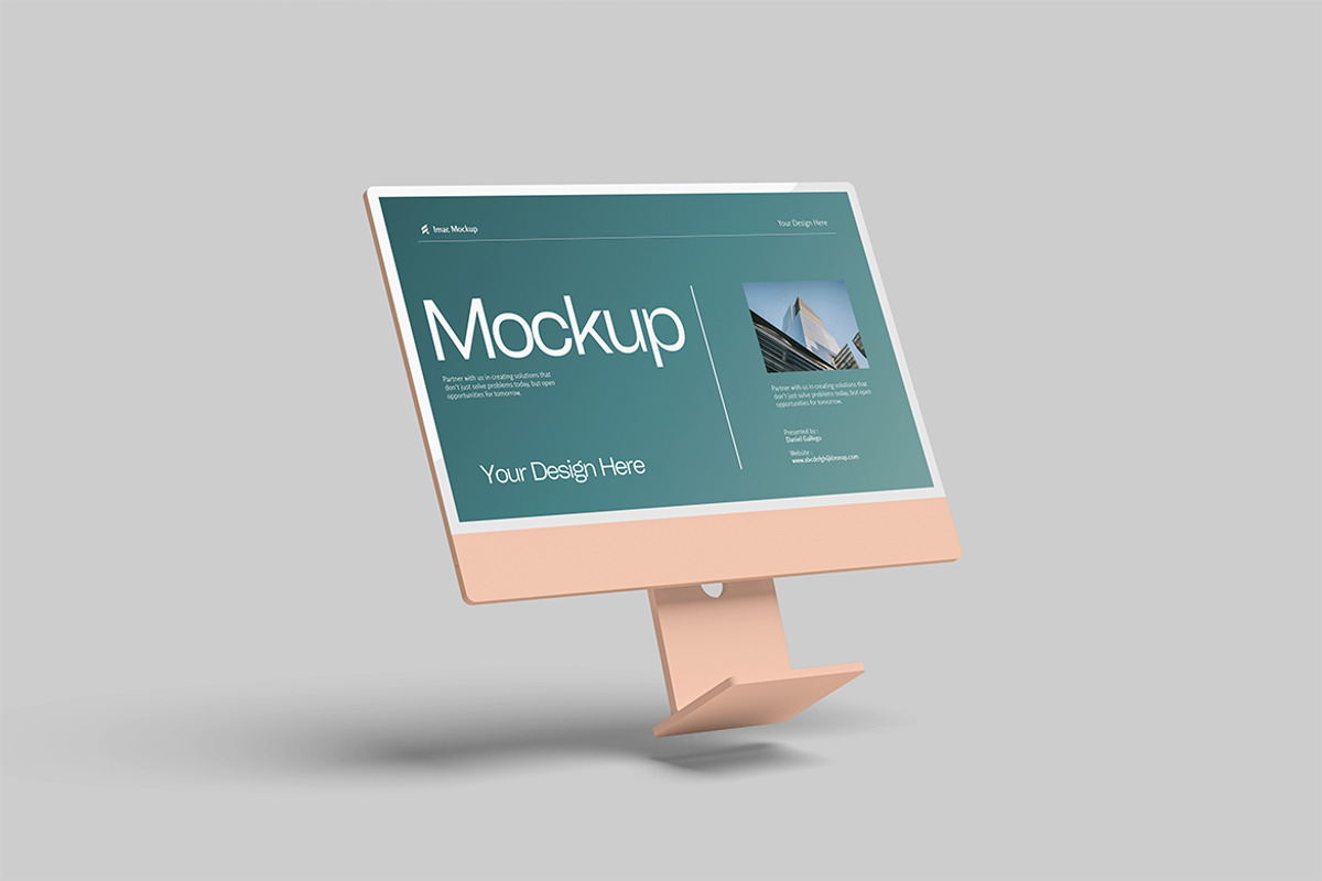 iMac Mockup, a Mac Mockup by SimpangGraphics (Photo 2 of 6)