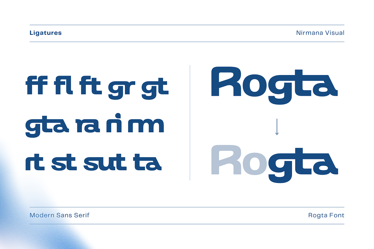 Modern Family Sans Serif - Rogta, a Sans Serif Font by Nirmana Visual (Photo 3 of 9)
