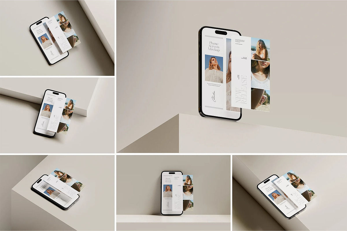 Phone Screen Mockup, a Device Mockup by zippypixelstudio (Photo 1 of 7)