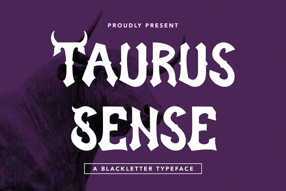 Taurus Sense, a Blackletter Font by HATFSTUDIO (Photo 1 of 8)