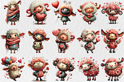 Quirky Valentine Day Lamp Clipart, a Seasonal Illustration by Rose Art (Thumbnail 4 of 7)