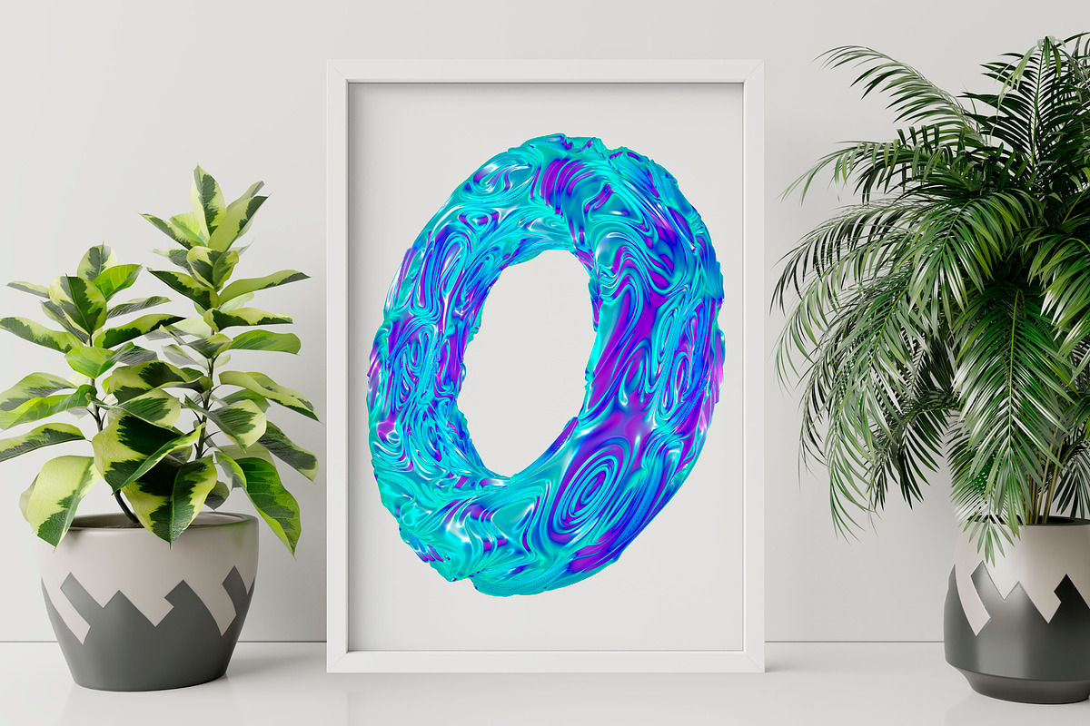 3D Neon Abstract Glass Shapes, a Graphic by Alina Sh (Photo 3 of 6)