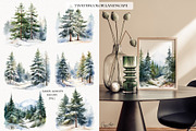 Winterfall watercolor collection, an Object Graphic by EasyArt (Thumbnail 6 of 10)