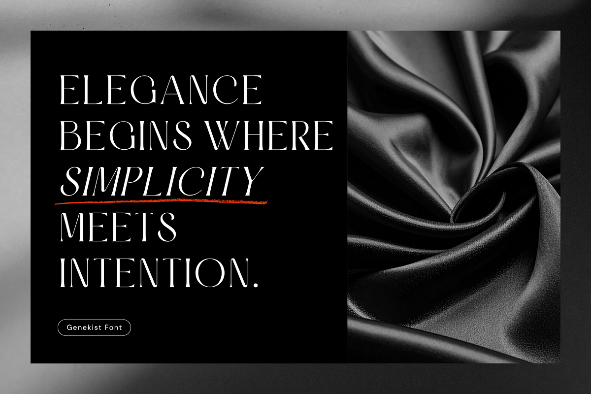 Genekist - Serif Font, a Font by Sronstudio (Photo 9 of 13)